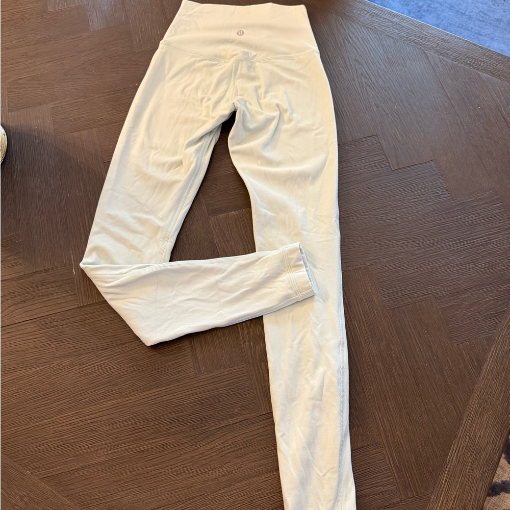 Lululemon Mint Cream High-Waisted Leggings
